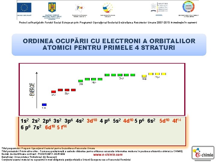 Proiect cofinanţat din Fondul Social European prin Programul Operaţional Sectorial Dezvoltarea Resurselor Umane 2007