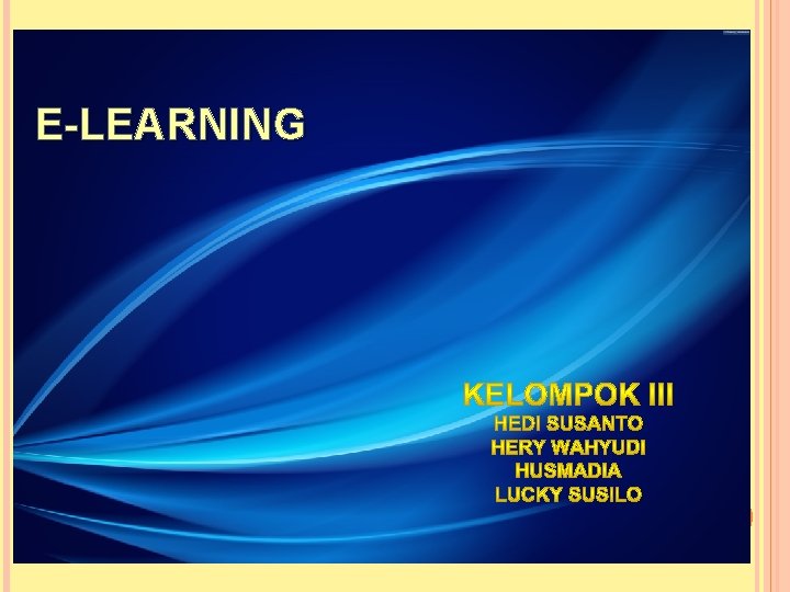 E-LEARNING 