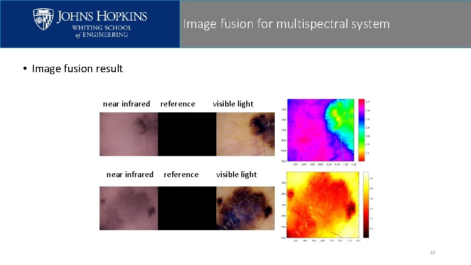 Image fusion for multispectral system • Image fusion result near infrared reference visible light Image fusion for multispectral system • Image fusion result near infrared reference visible light