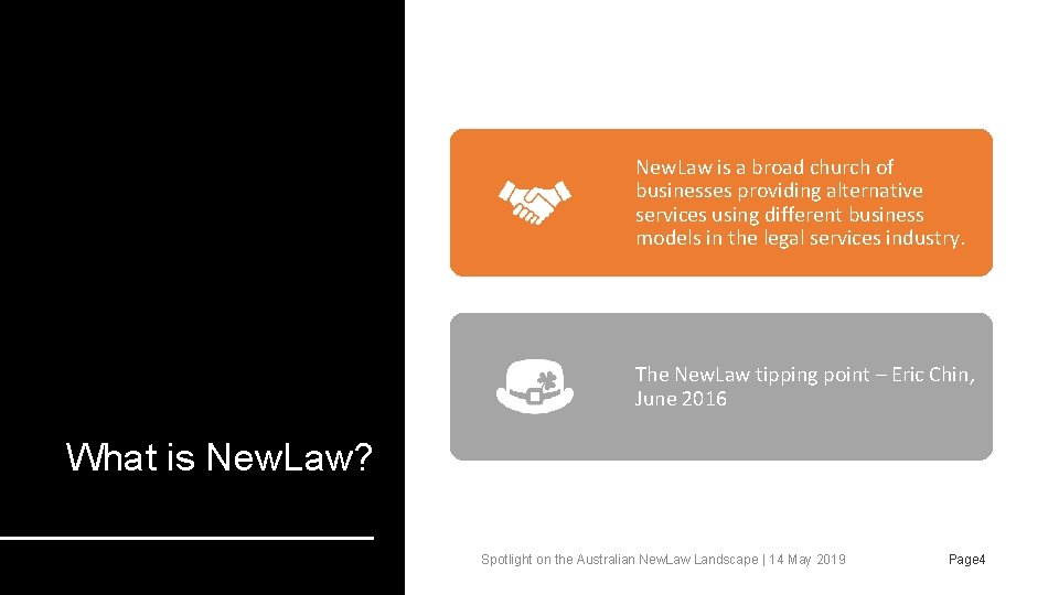New. Law is a broad church of businesses providing alternative services using different business