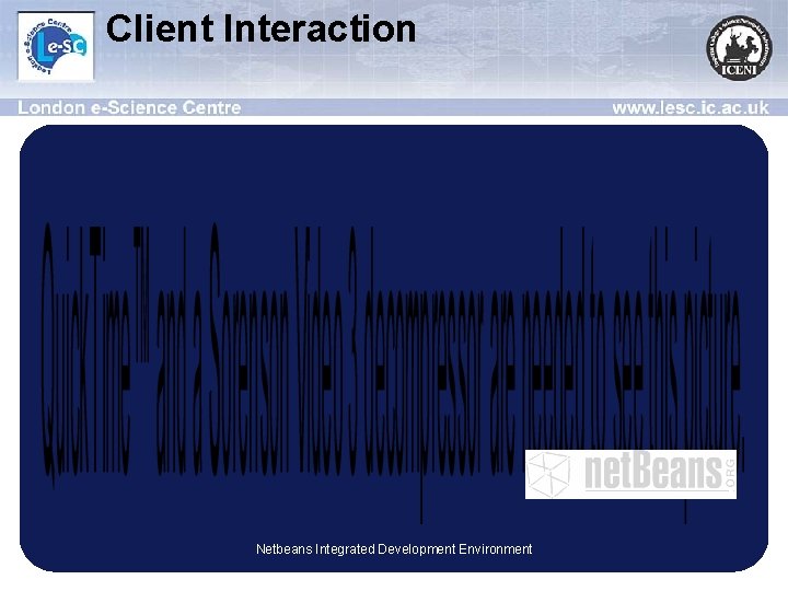 Client Interaction Netbeans Integrated Development Environment 