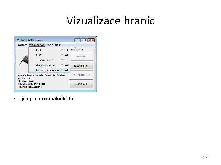 Vizualizace hranic • jen pro nominální třídu 19 