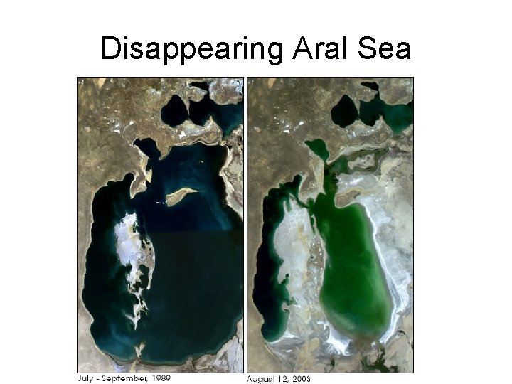 Disappearing Aral Sea 
