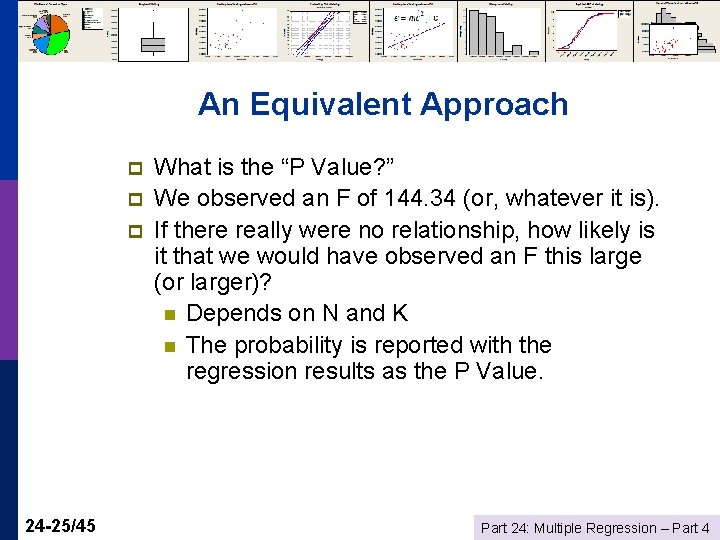 An Equivalent Approach p p p 24 -25/45 What is the “P Value? ”