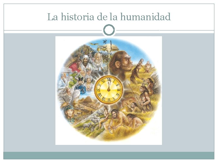 La historia de la humanidad 