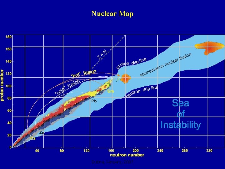 Nuclear Map Dubna, January, 2007 