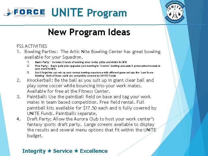 Lunch Learn UNITE Basics Thursday September 19 th