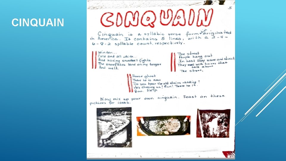 CINQUAIN CINQUAIN