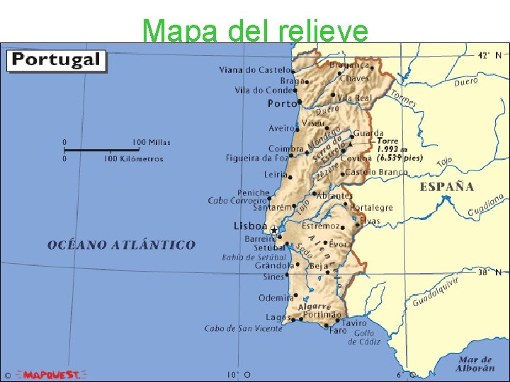 Mapa del relieve 