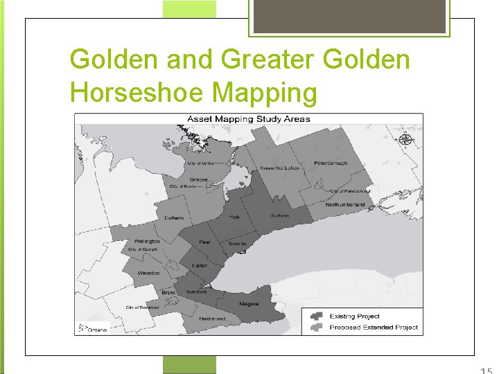 Golden and Greater Golden Horseshoe Mapping 