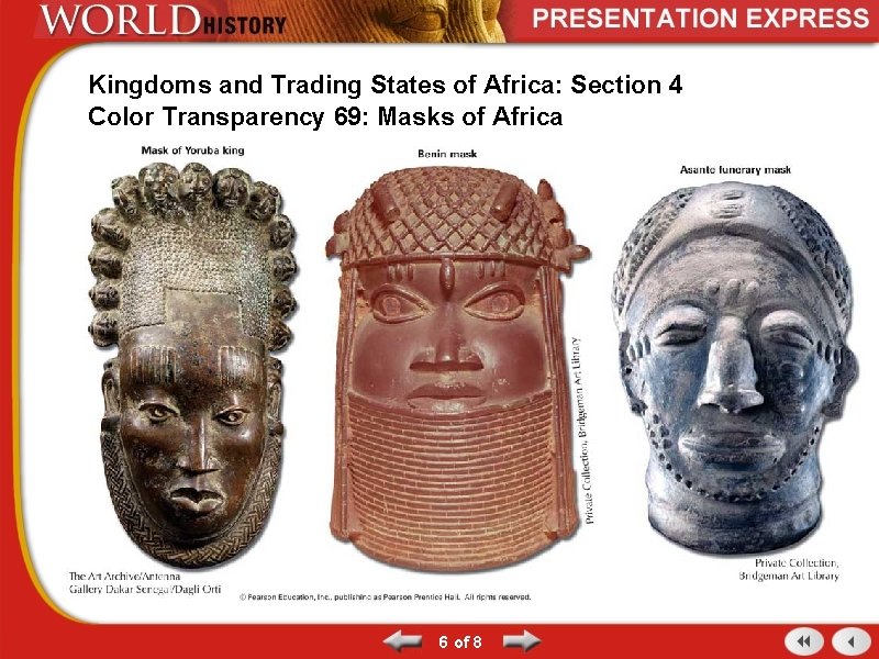 Kingdoms and Trading States of Africa: Section 4 Color Transparency 69: Masks of Africa