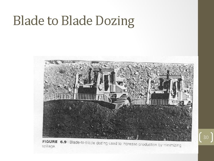 Blade to Blade Dozing 30 