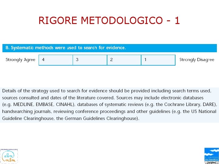 RIGORE METODOLOGICO - 1 