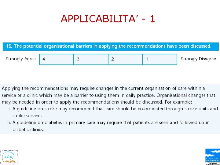 APPLICABILITA’ - 1 