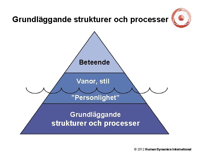 Grundläggande strukturer och processer Beteende Vanor, stil ”Personlighet” Grundläggande strukturer och processer © 2012