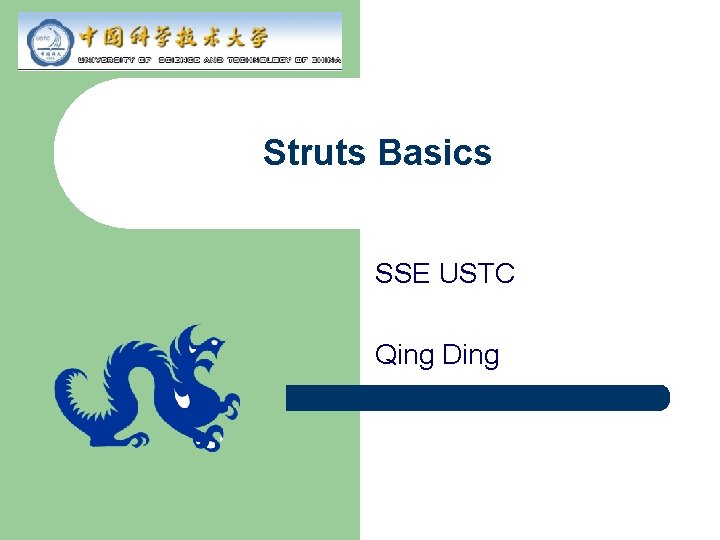 Struts Basics SSE USTC Qing Ding 