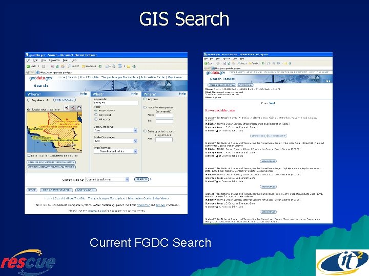 GIS Search Current FGDC Search 