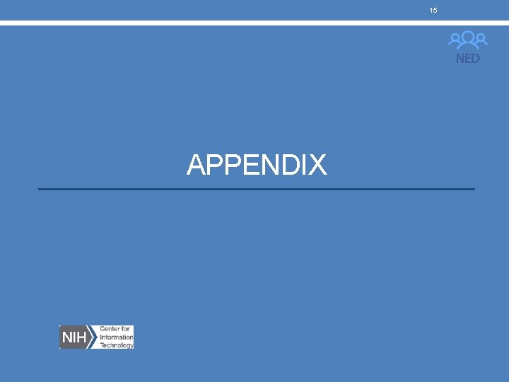 15 APPENDIX 