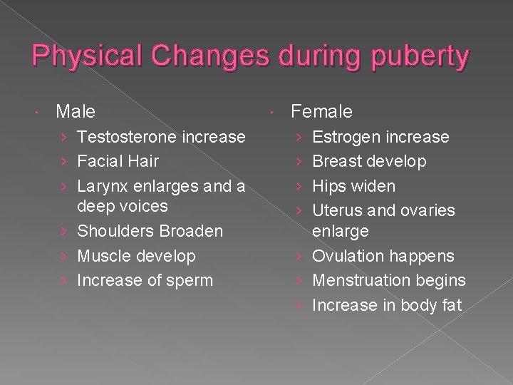 Physical Changes during puberty Male › Testosterone increase › Facial Hair › Larynx enlarges
