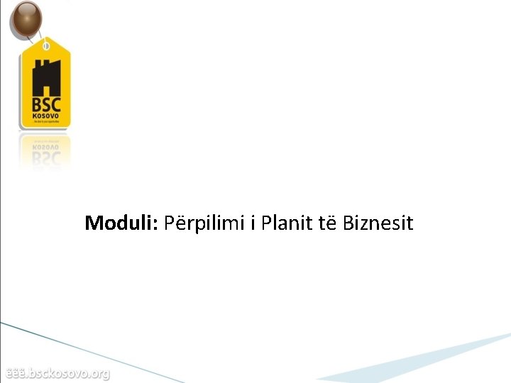 Moduli: Përpilimi i Planit të Biznesit 