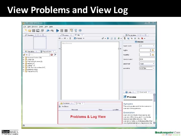 View Problems and View Log 