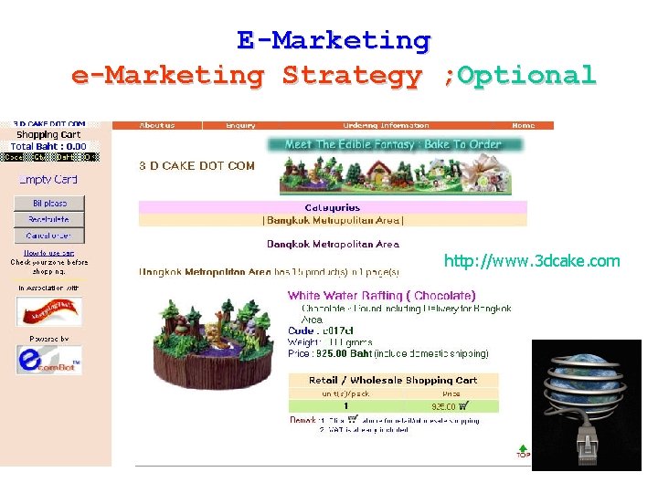 E-Marketing e-Marketing Strategy ; Optional http: //www. 3 dcake. com MK 380 Kulachatr C.