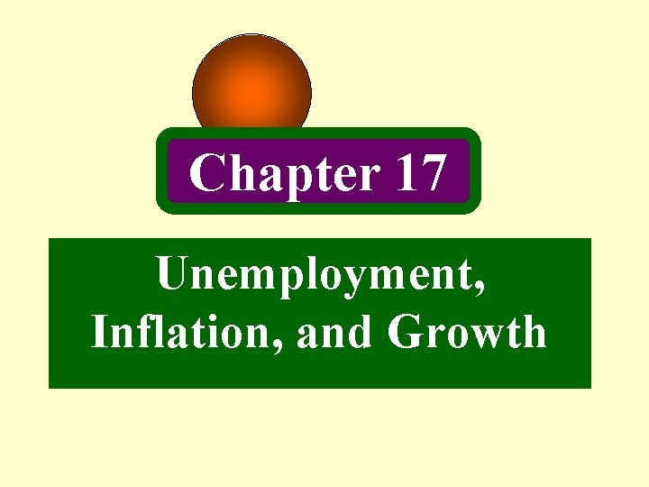 Chapter 17 Unemployment, Inflation, and Growth 