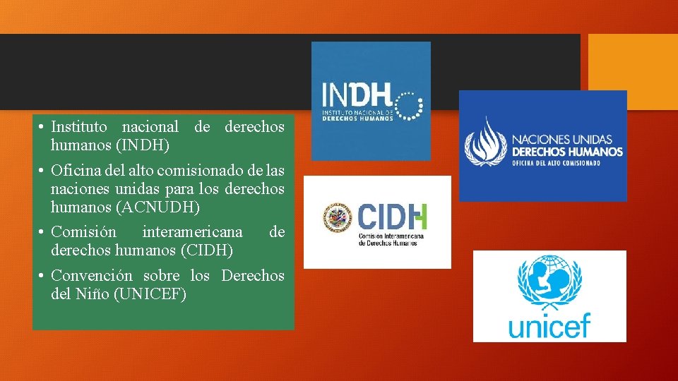  • Instituto nacional de derechos humanos (INDH) • Oficina del alto comisionado de