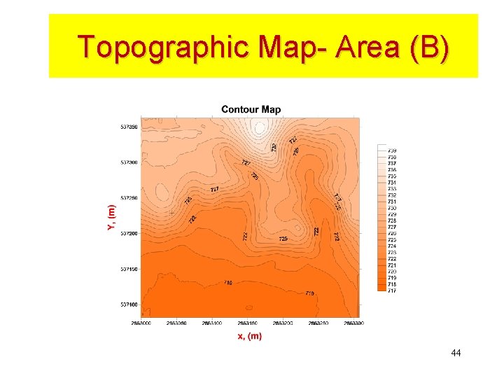 Topographic Map- Area (B) 44 