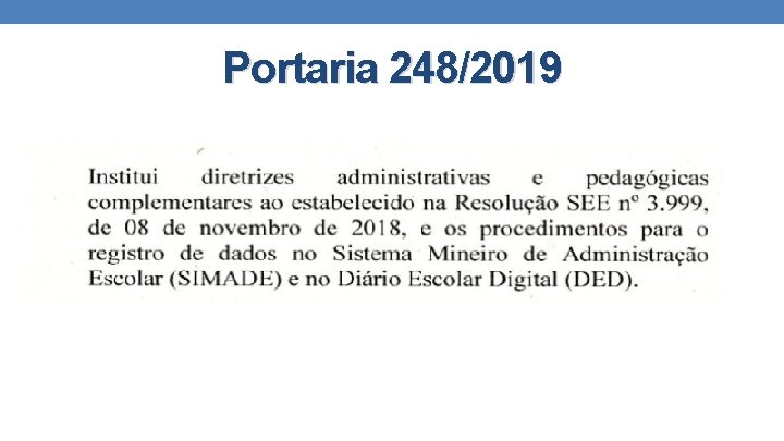 Portaria 248/2019 