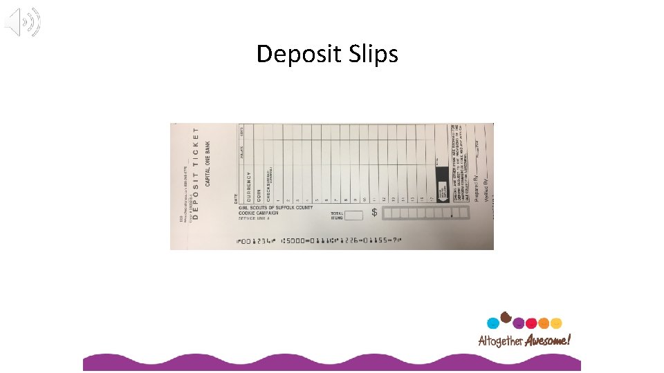 Deposit Slips 