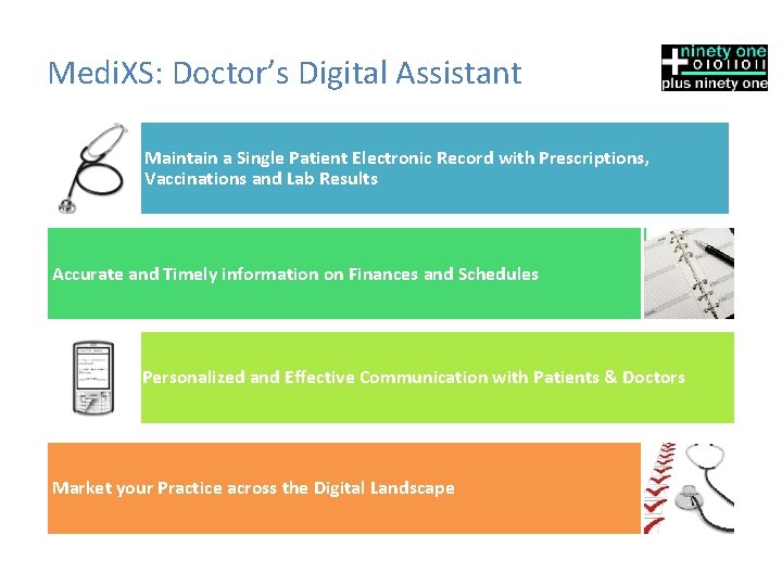 Medi. XS: Doctor’s Digital Assistant Maintain a Single Patient Electronic Record with Prescriptions, Vaccinations