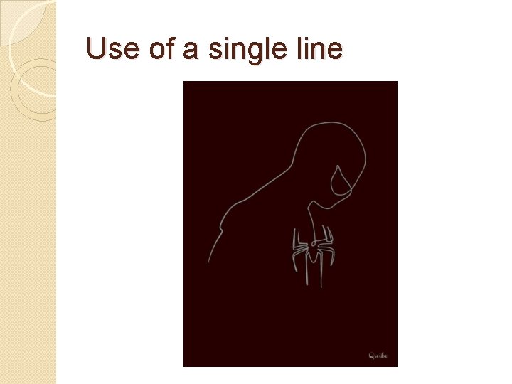 Use of a single line 