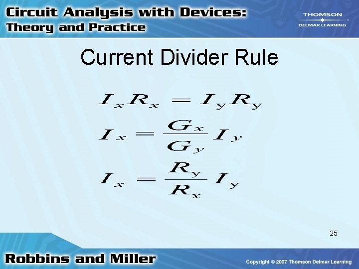 Current Divider Rule 25 