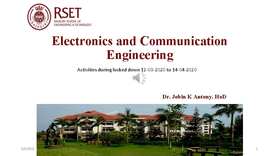 Electronics and Communication Engineering Activities during locked down 12 -03 -2020 to 14 -04