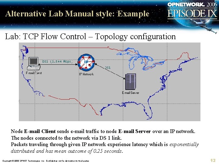 Alternative Lab Manual style: Example Lab: TCP Flow Control – Topology configuration Node E-mail