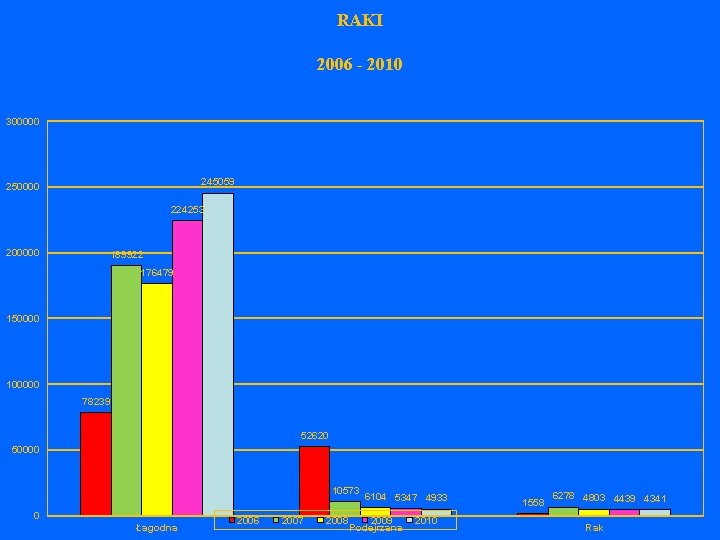RAKI 2006 - 2010 300000 245059 250000 224253 200000 189922 176479 150000 100000 78239