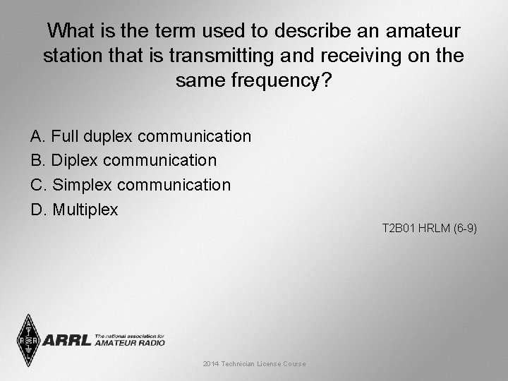 What is the term used to describe an amateur station that is transmitting and