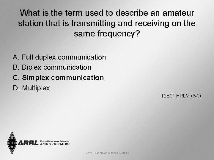 What is the term used to describe an amateur station that is transmitting and