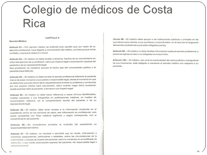 Colegio de médicos de Costa Rica 