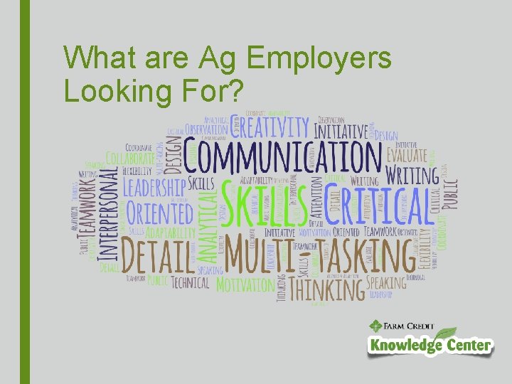 What are Ag Employers Looking For? 
