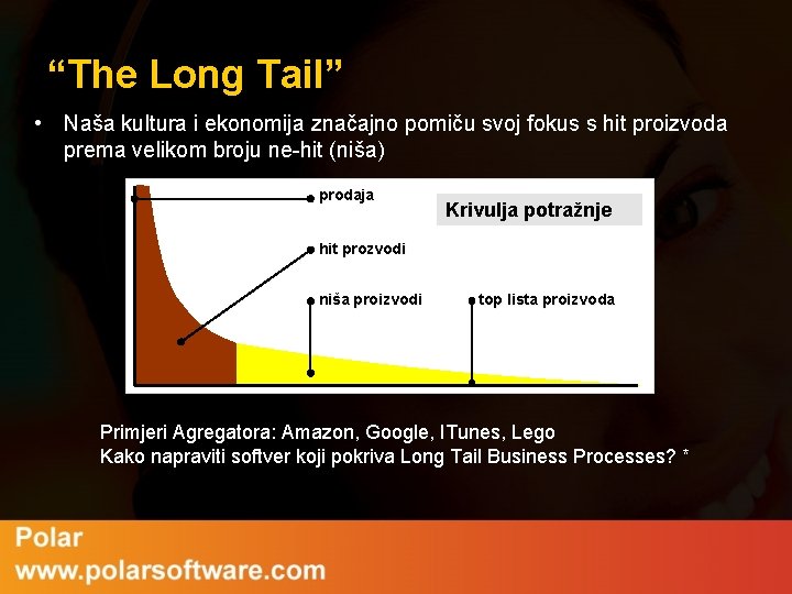 “The Long Tail” • Naša kultura i ekonomija značajno pomiču svoj fokus s hit