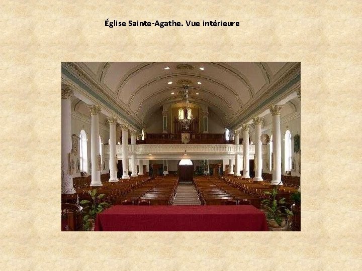 Église Sainte-Agathe. Vue intérieure 