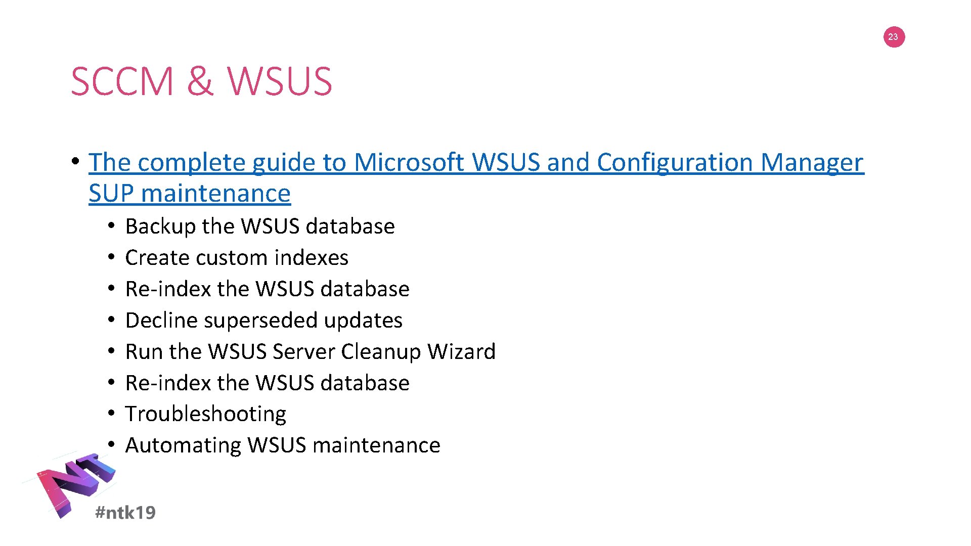 23 SCCM & WSUS • The complete guide to Microsoft WSUS and Configuration Manager