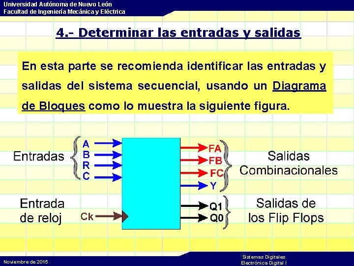 Universidad Autónoma de Nuevo León Facultad de Ingeniería Mecánica y Eléctrica 4. - Determinar