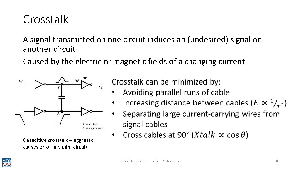 Signal Acquisition Basics Gary Boorman Contents Impedance Decibels