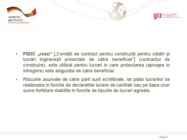  • FIDIC „rosu” [„Condiţii de contract pentru construcţii pentru clădiri şi lucrări inginereşti