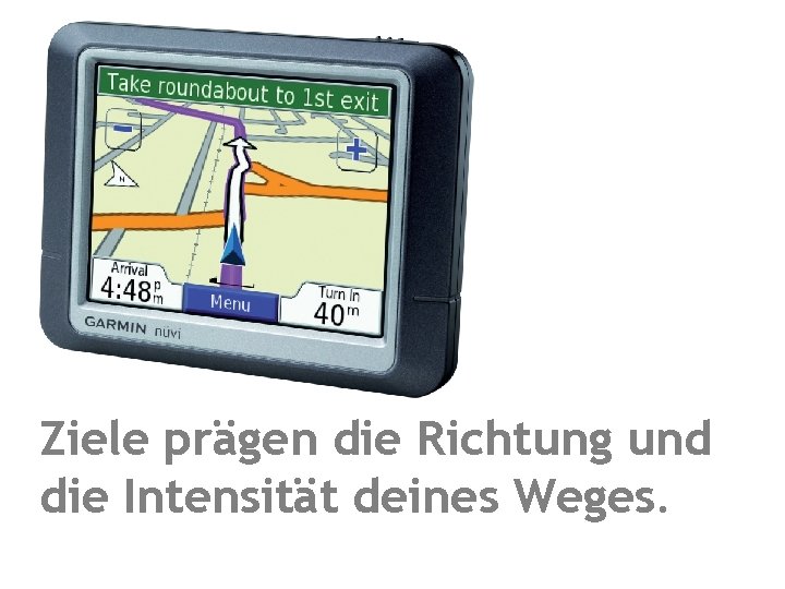 Ziele prägen die Richtung und die Intensität deines Weges. 