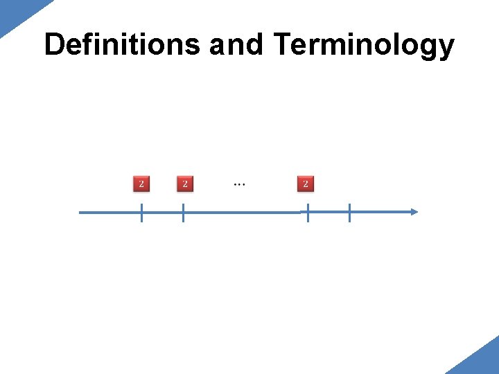 Definitions and Terminology Definitions and Terminology