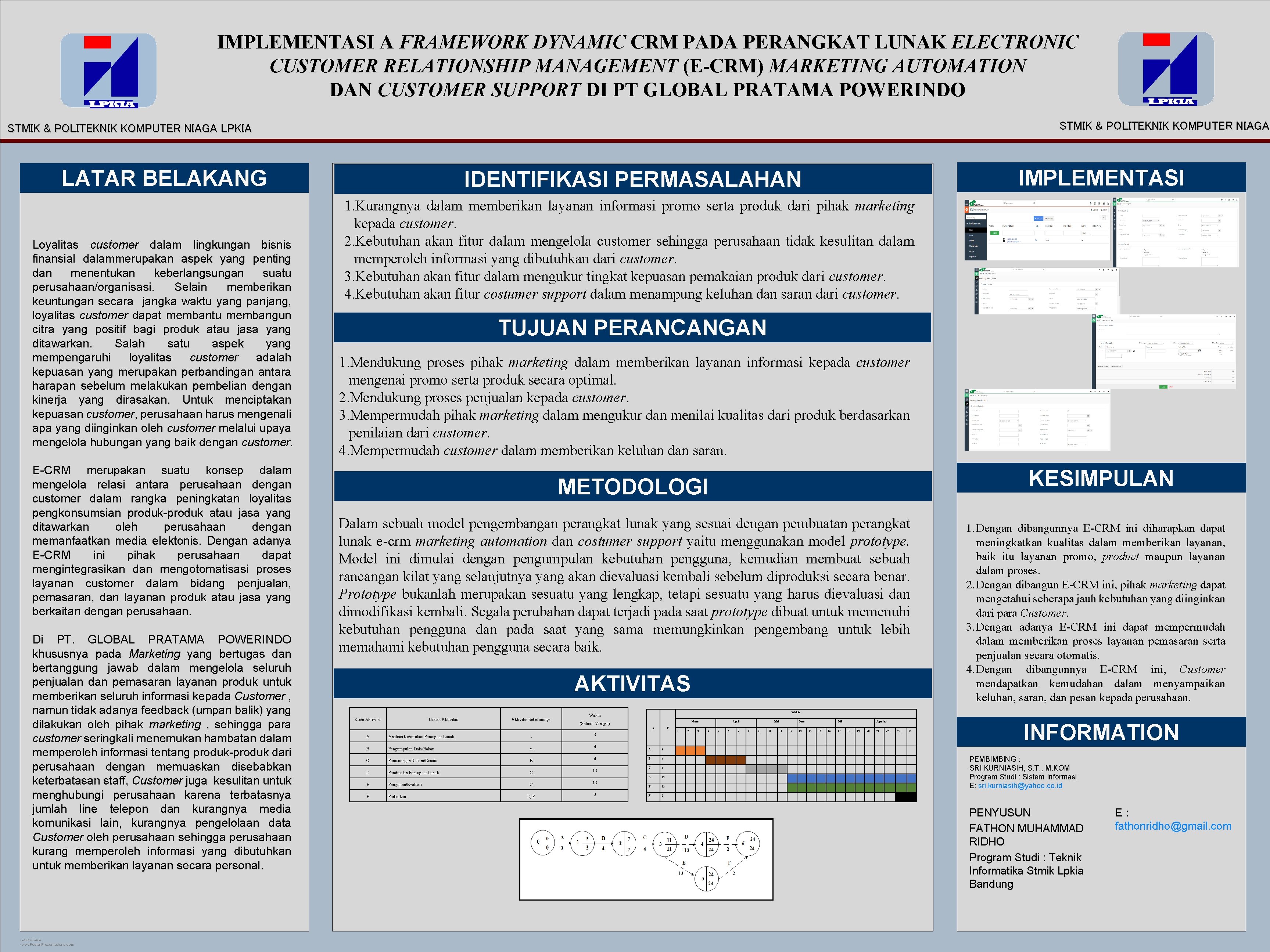 IMPLEMENTASI A FRAMEWORK DYNAMIC CRM PADA PERANGKAT LUNAK ELECTRONIC CUSTOMER RELATIONSHIP MANAGEMENT (E-CRM) MARKETING